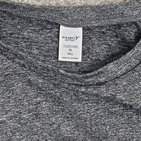 Old‎ Navy Womens XL Tall Grey Cozecore Long Sleeve Soft Tech Active Top - Picture 4 of 9